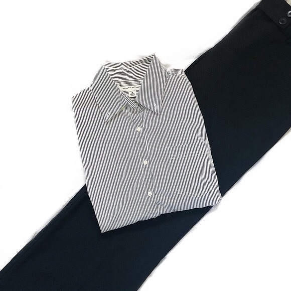 Banana Republic Striped Button Down Top - Picture 1 of 8